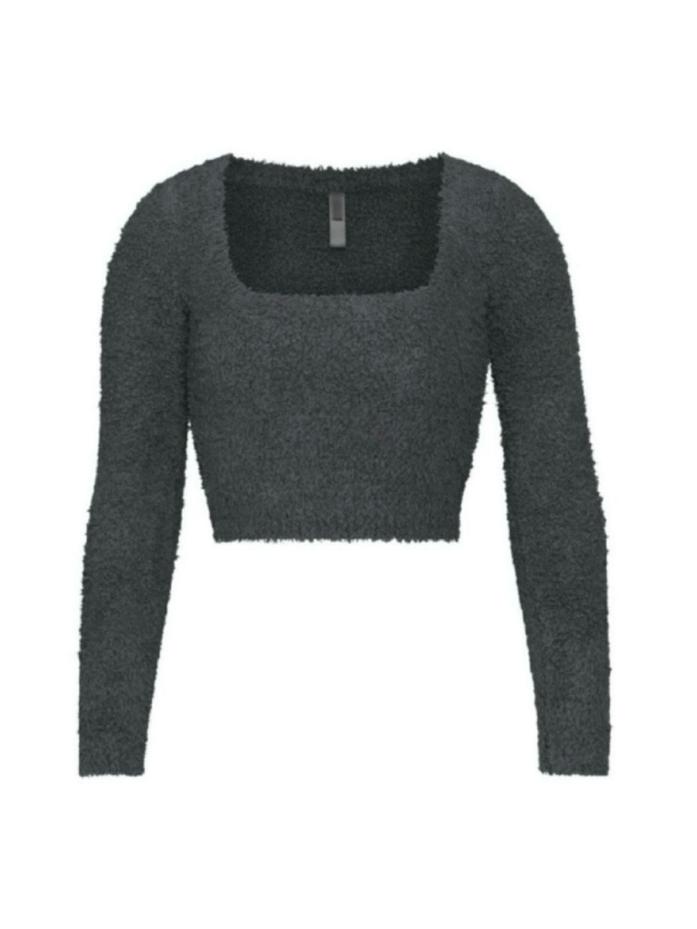 Skims Cozy Knit Scoop Neck Crop Top Juniper Large Extra Large